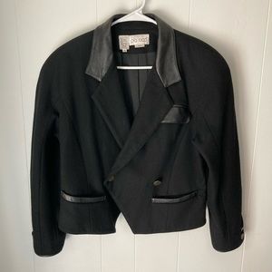 Vintage Pia Rucci Cropped Wool Blend Jacket